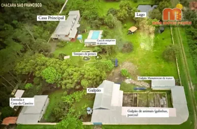 Chácara com 2 dormitórios à venda, 10000 m² por r$ 500.000,00 - vila erminda - peruíbe/sp