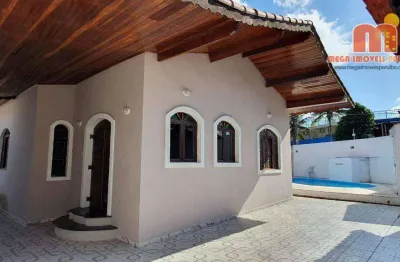 Casa com 3 dormitórios, 211 m² - venda por r$ 850.000,00 ou aluguel por r$ 4.700,00/mês - balneário oásis - peruíbe/sp