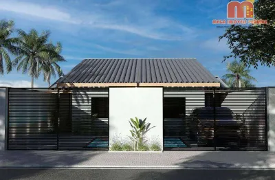 Casa com 3 dormitórios à venda, 75 m² por r$ 439.000,00 - jardim são fernando - itanhaém/sp
