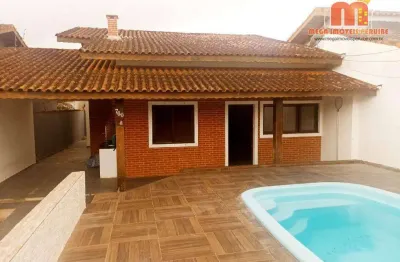 Casa com 3 dormitórios à venda, 180 m² por r$ 550.000,00 - parque balneário oásis - peruíbe/sp