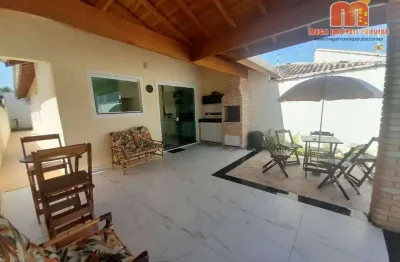 Casa com 3 dormitórios à venda, 110 m² por r$ 450.000 - parque d'aville residencial - peruíbe/sp