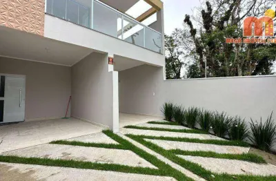 Casa com 2 suites à venda, 96 m² por r$ 430.000 - balneário stella maris - peruíbe/sp