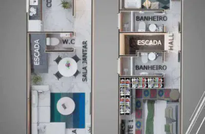 Casa com 2 dormitórios à venda, 95 m² por r$ 420.000,00 - vila guilhermina - praia grande/sp