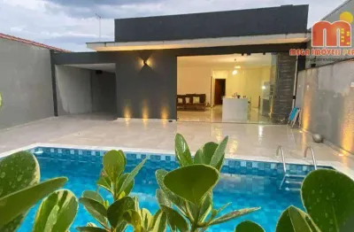 Casa com 3 dormitórios à venda, 115 m² por r$ 780.000,00 - parque balneário oásis - peruíbe/sp