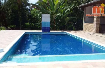 Chácara com 5 dormitórios à venda, 6000 m² por r$ 990.000,00 - chácaras são francisco - peruíbe/sp