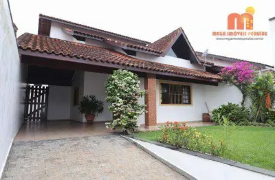 Casa com 2 dormitórios + 1 opcional à venda, 205 m² por r$ 700.000 - parque balneário oásis - peruíbe/sp