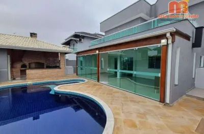 Casa com 4 dormitórios para alugar, 235 m² por r$ 8.000,00/mês - aldeia da juréia - peruíbe/sp