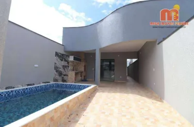 Casa com 3 dormitórios à venda, 115 m² por r$ 420.000,00 - parque d'aville residencial - peruíbe/sp