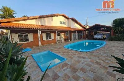 Casa com 5 dormitórios, 153 m² - venda por r$ 1.100.000,00 ou aluguel por r$ 6.000,00/mês - balneário stella maris - peruíbe/sp