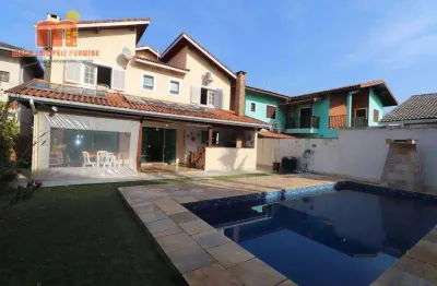 Casa com 5 dormitórios à venda, 286 m² por r$ 1.900.000,00 - bougainvillee i - peruíbe/sp