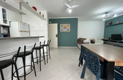Apartamento à venda na praia do itaguá com móveis e 2 quartos com sacada gourmet