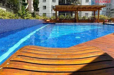 Home concept apartamento com 2 dormitórios, 1 suíte para alugar, 67 m² por r$ 3.700/mês - jardim aquarius - são josé dos campos/sp