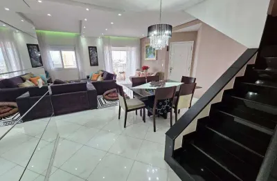 Cobertura duplex a venda 270m² com 4 suítes - 4 vagas - bairro santo antônio - são caetano do sul sp
