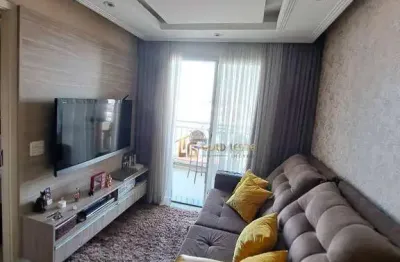 Apartamento mobiliado com 1 dormitório à venda, 33 m² por r$ 310.000 - jardim santa teresinha - são paulo/sp