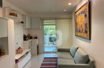 Apartamento com vista para lagoa e cristo, 60 m², 2 quartos, vaga.