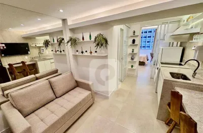 Apartamento na rio branco de quarto e sala reformadíssimo e mobiliado