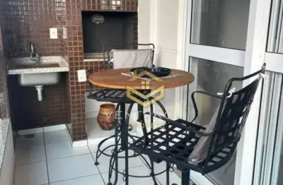 Excelente apartamento mobiliado com varanda gourmet próximo a faculdades