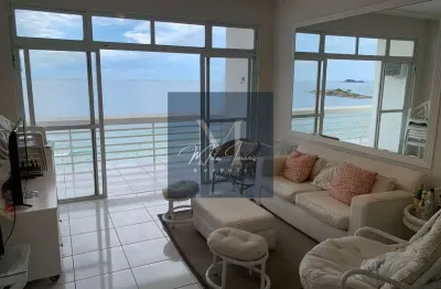 Frente  ao mar. vista panorâmica. reformado.  02 dormitórios. 01 suíte. 03 banheiros. 01 vaga privativa.