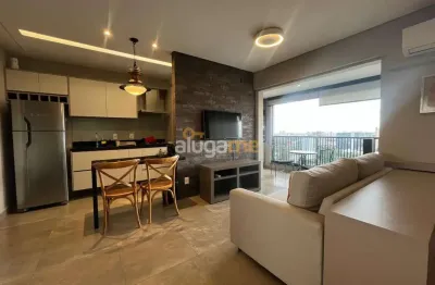 Apartamento flat mobiliado no unique residence, com 1 dormitório e sacada gourmet.