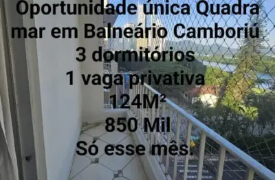 Apartamento com 3 quartos à venda na Quadra Mar, Balneário Camboriú 