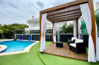 Casa com 5 dormitórios à venda, 800 m² por r$ 14.900.000,00 - jurerê internacional - florianópolis/sc