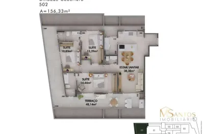 Cobertura à venda, 156 m² por r$ 2.626.344,00 - cacupé - florianópolis/sc