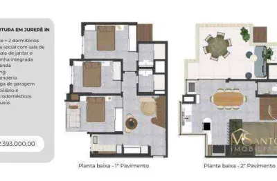Cobertura com 3 dormitórios à venda, 118 m² por r$ 2.393.000,00 - jurerê internacional - florianópolis/sc