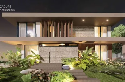 Casa com 4 dormitórios à venda, 355 m² por r$ 5.600.000 - cacupé - florianópolis/sc