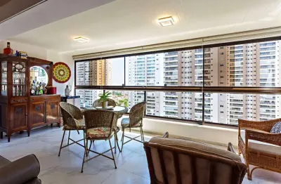 Espetacular apartamento tipo para venda em morumbi com 4 quartos, sendo 3 suítes, 195m²