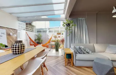 Funcional apartamento garden para venda em jardim botânico com 2 quartos, sendo 1 suíte, 100m²