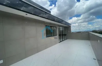 Cobertura para venda em contagem, industrial santa rita, 3 dormitórios, 1 suíte, 2 banheiros, 2 vagas