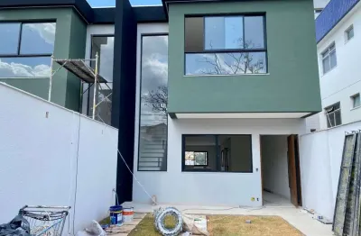 Casa geminada para venda em contagem, alvorada, 3 dormitórios, 1 suíte, 4 banheiros, 4 vagas
