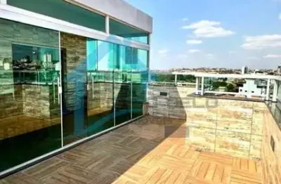 Cobertura para venda em contagem, novo eldorado, 4 dormitórios, 1 suíte, 3 banheiros, 2 vagas