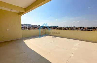 Cobertura para venda em contagem, riacho das pedras, 2 dormitórios, 1 suíte, 3 banheiros, 2 vagas