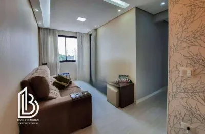 Apartamento mobiliado de 3 quartos com suíte e 2 vagas na vila euclides