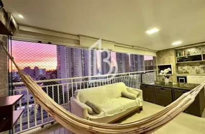 Apartamento 155 m² à venda – 3 suítes, mobiliado, 3 vagas, sbc