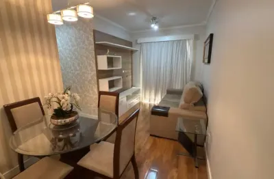Apartamento mobiliado no condomínio residencial campo limpo
