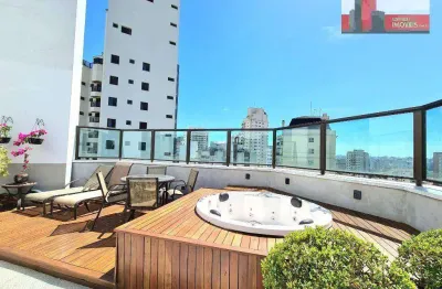 Cobertura de 310m², 4 suítes, 4 vgs, rua edson, 1070 - campo belo, ed. las palmas