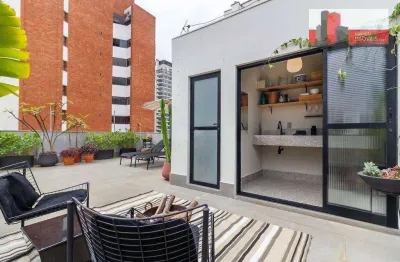 Cobertura r. capote valente, 259 - pinheiros, 110m², 2 dorms, 1 vg, ed. marima