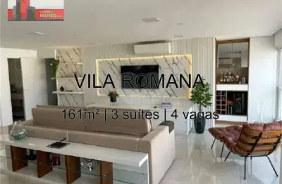 R. fábia, 31 - vila romana, 161m², 3 suítes, 4 vagas, vista vila romana