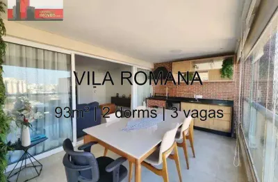R. crasso, 305 - vila romana, 93m², 2 dorms, 2 vagas, cond. vista praça