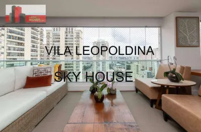 R. carlos weber, 663 - vila leopoldina, 230m², 4 suítes, 3 vagas, sky house