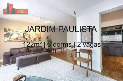 R. Guarará, 77 - Jardim Paulista, 122m², 3 suítes, 2 vagas, Fra Angelico
