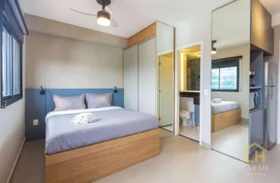 Studio mobiliado em frente ao shopping eldoradocom para alugar, 25 m² por r$ 4.750/mês - pinheiros - são paulo/sp