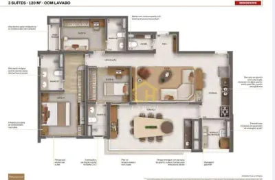 Apartamento com 3 dormitórios à venda, 120 m² por R$ 1.720.000 - Butantã - São Paulo/SP