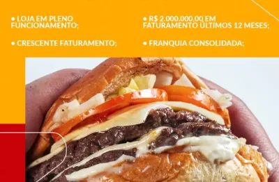 Fast food franquia - á venda - loja nova - pleno funcionamento - maringá/pr