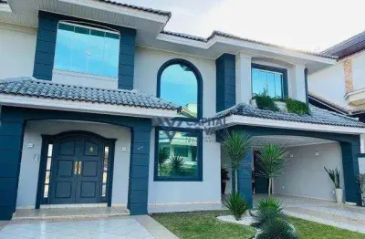 Casa em cond. sunset com 6 dormitórios à venda, 480 m² por r$ 3.200.000 - jardim aquarius - sjc/sp