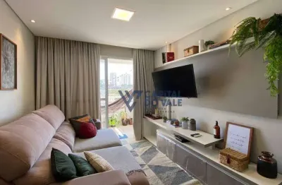 Apartamento com 2 dormitórios à venda, 60 m² por r$ 480.000 - parque industrial - são josé dos campos/sp