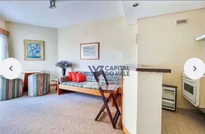 Flat com 1 dormitório para alugar, 36 m² por r$ 3.000/mês - jardim são dimas - são josé dos campos/sp