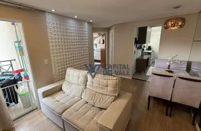 Maravilhoso apto no ed. aquarela com 2 dormitórios à venda, 52 m² por r$ 370.000 - jd. oriente - sjc